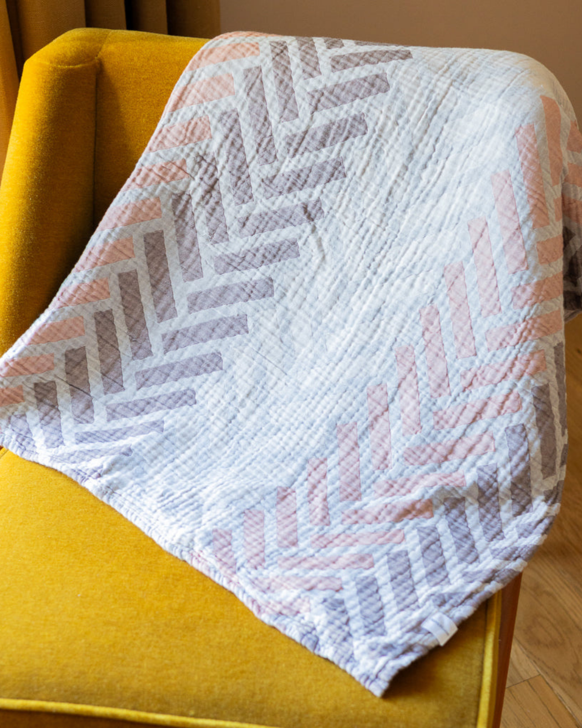 Chevron Muslin Throw Blanket