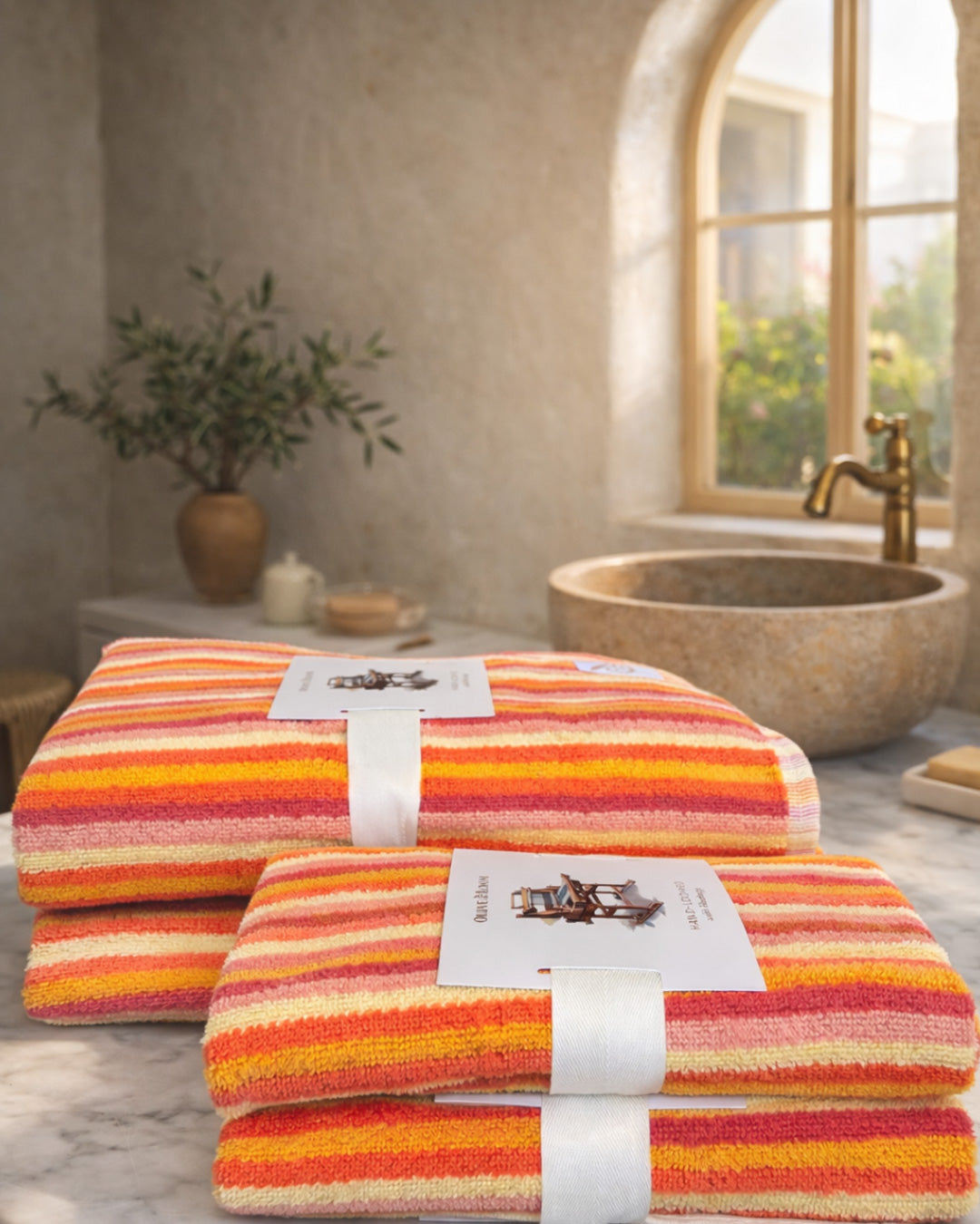 Striped Marseille Towel Bundle (Set of 4)