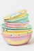 stack of enamel bowls