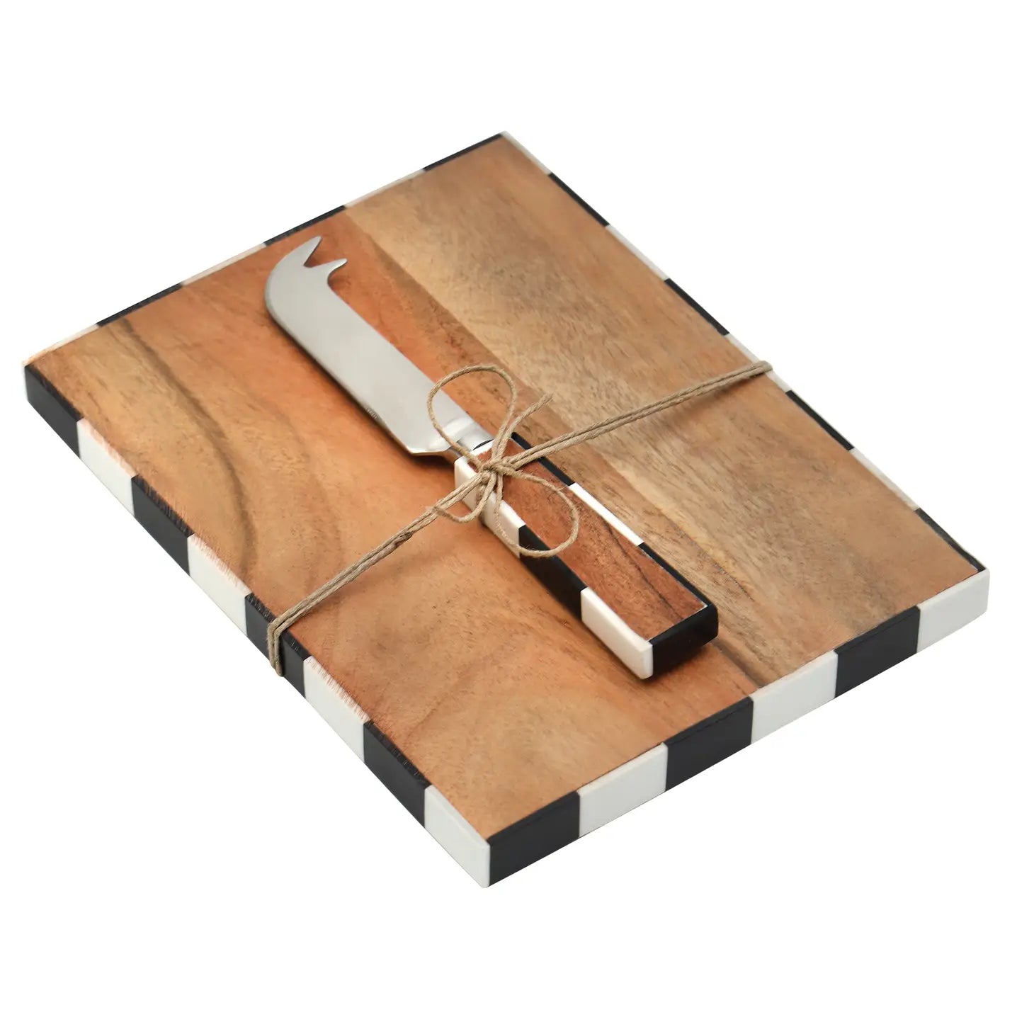 Chenonceau Checkerboard Cheese Board With Knife