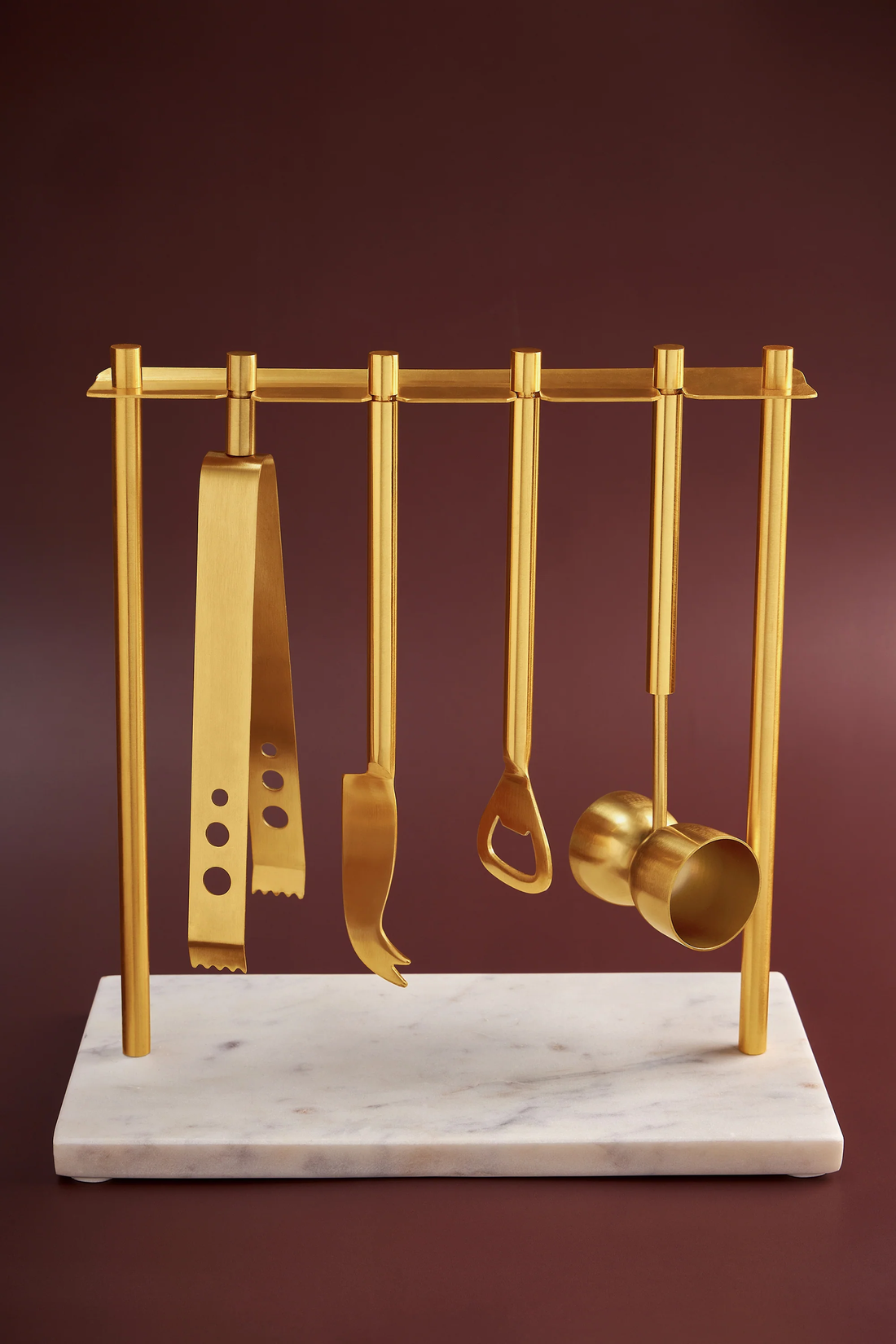 Tokyo Marble & Gold Bar Tools Set