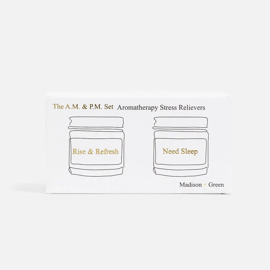 "A.M. & P.M" Set of Two Aromatherapy Inhalers