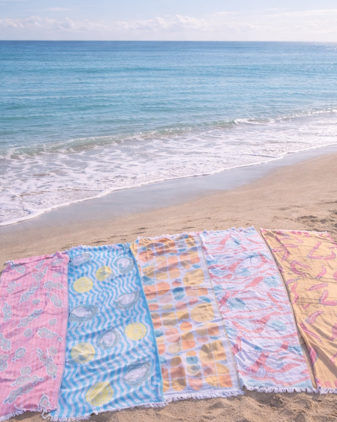 Mediterranean Beach Towel Set (Set of 5)