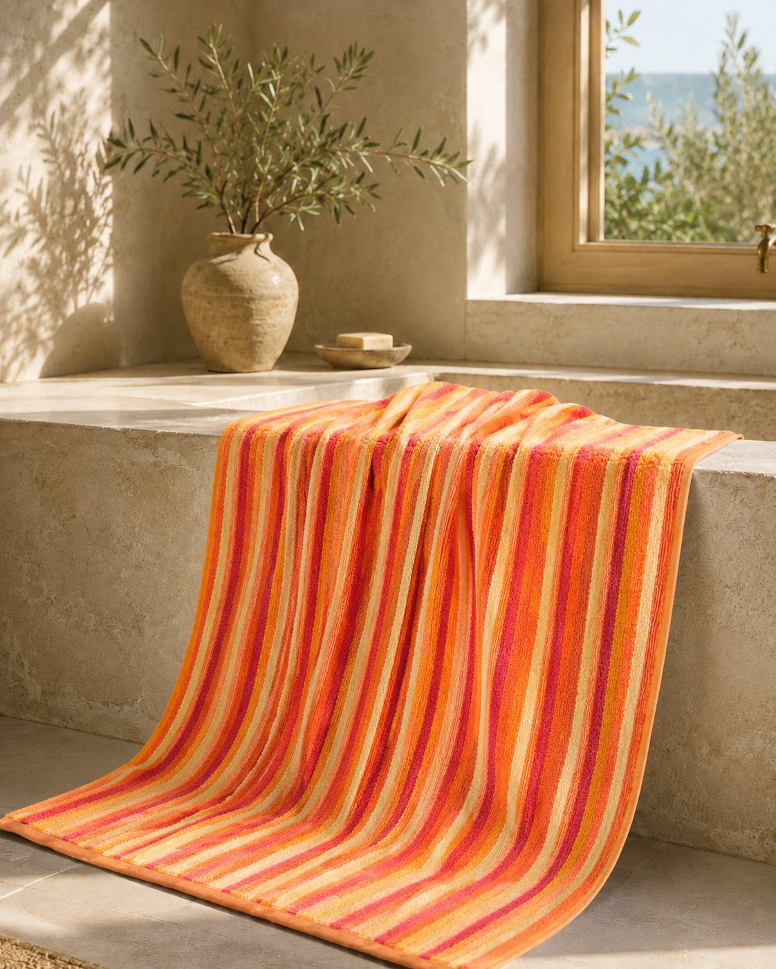Striped Marseille Body Towel