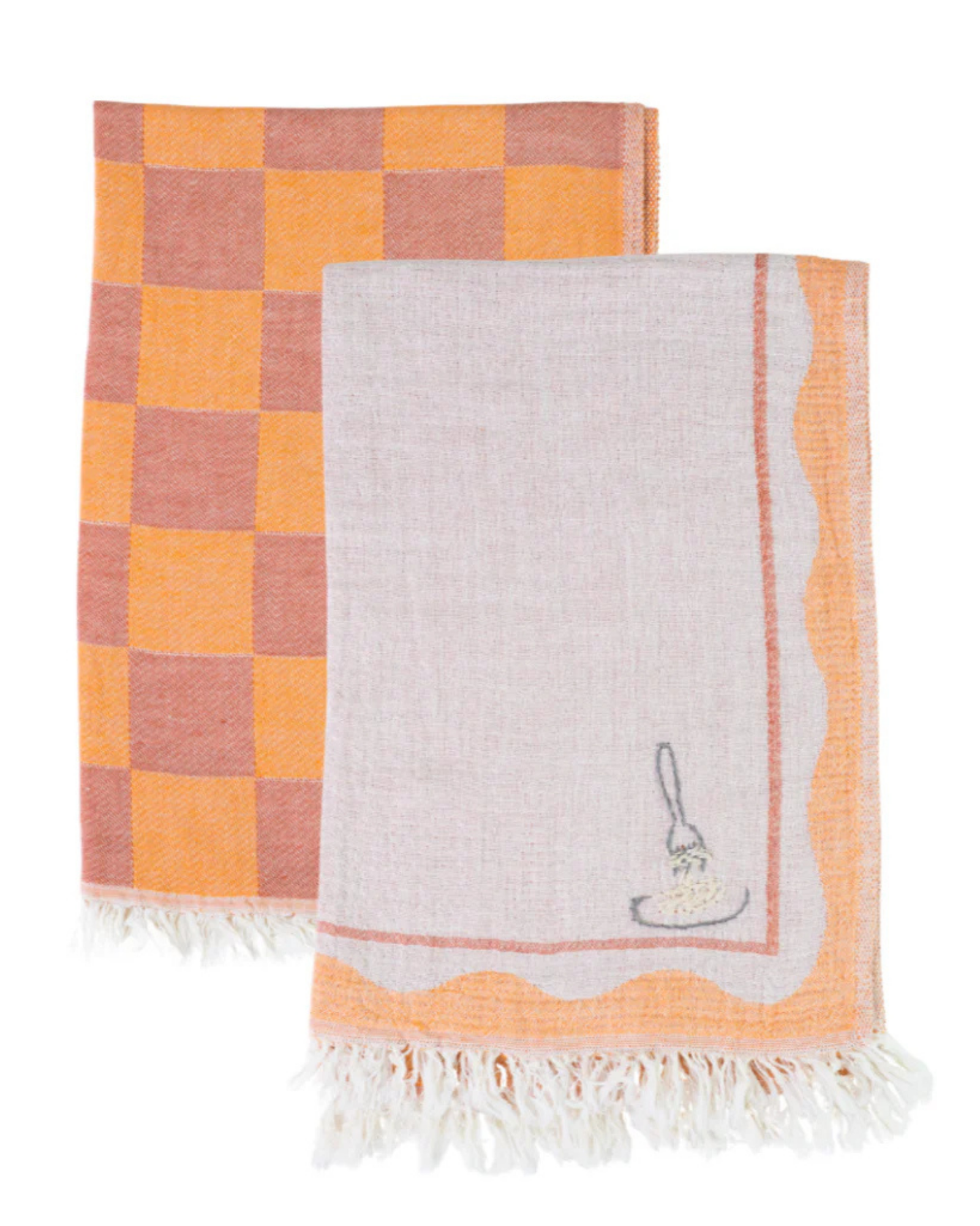 Pasta Hand-Stitched Towel Set