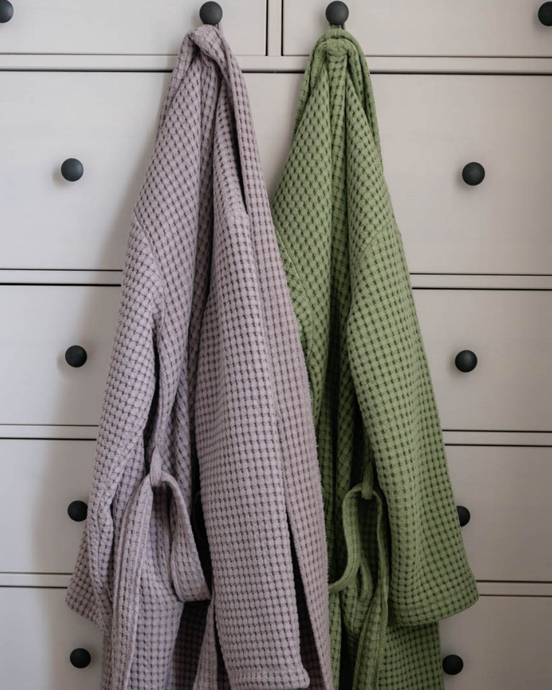 Sage & Lilac Waffle Robe Set