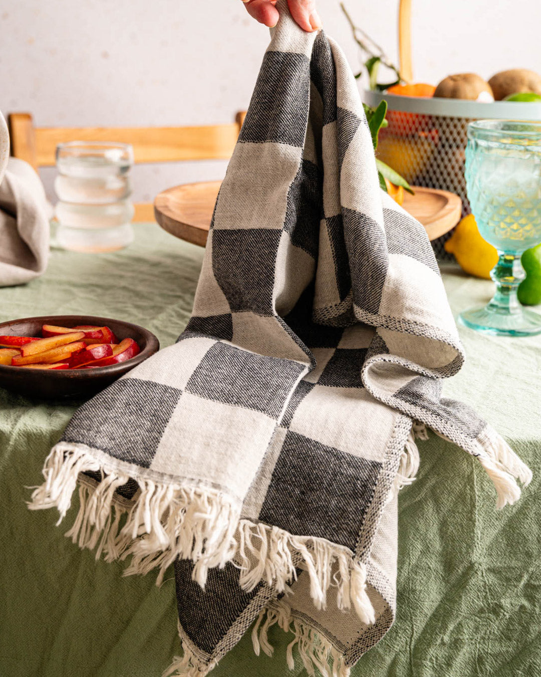 Tomato Hand-Stitched Towel Set