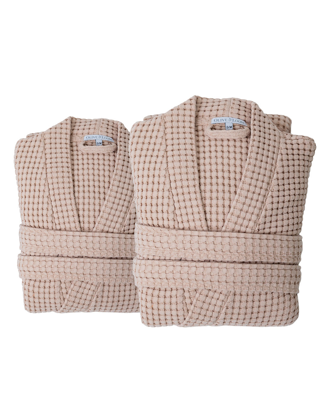Turkish Cotton Waffle Robe Duo