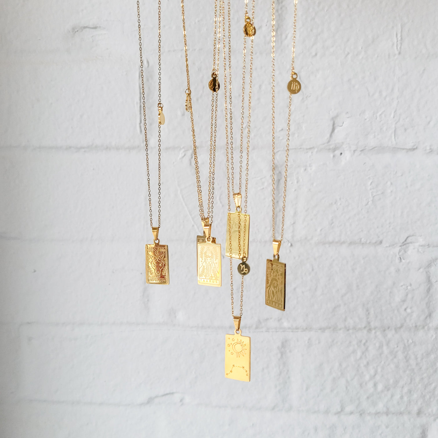 Square Zodiac Necklaces