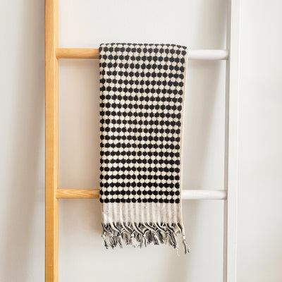 Marseille Dotted Towel - Black