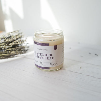 Lavender Cedar Leaf Jar Candle