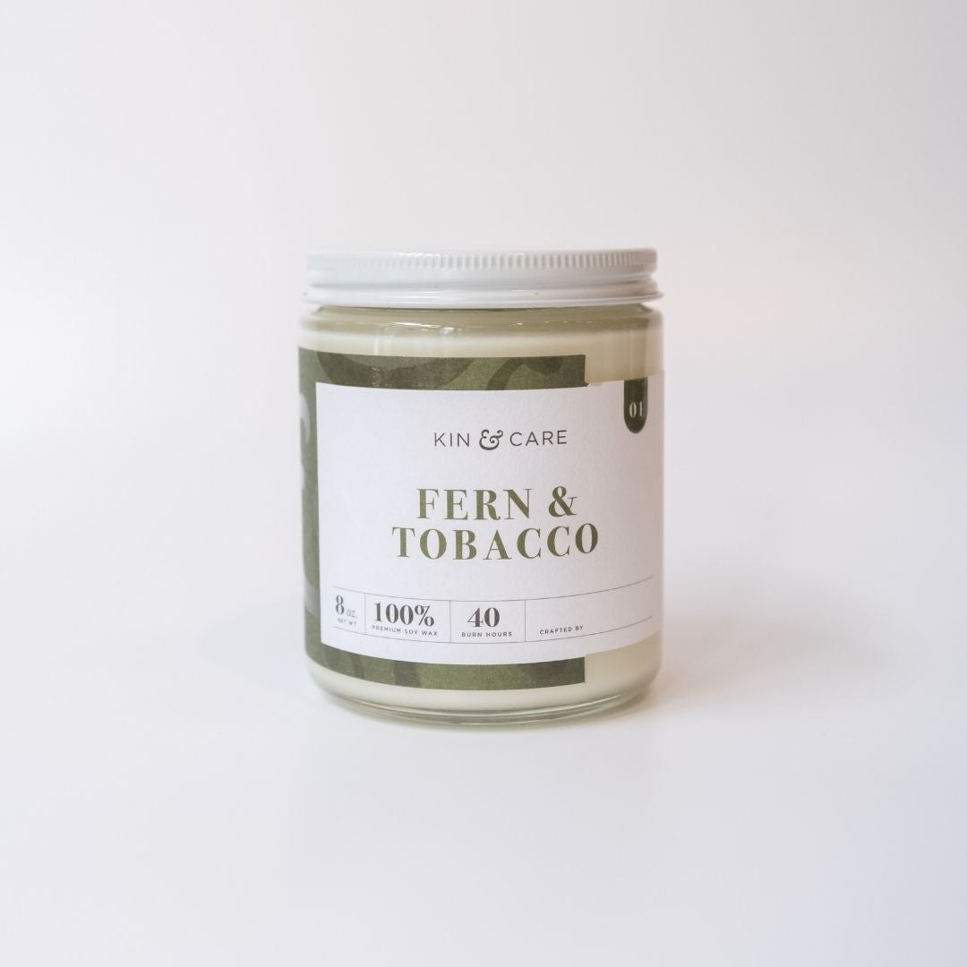 Fern & Tobacco Jar Candle