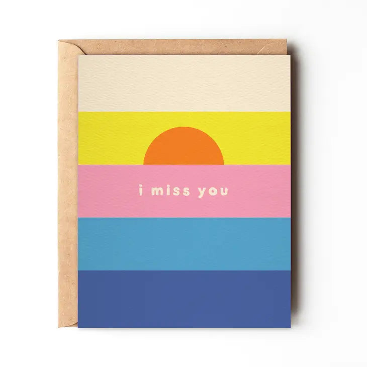 I Miss You - Colorful Card