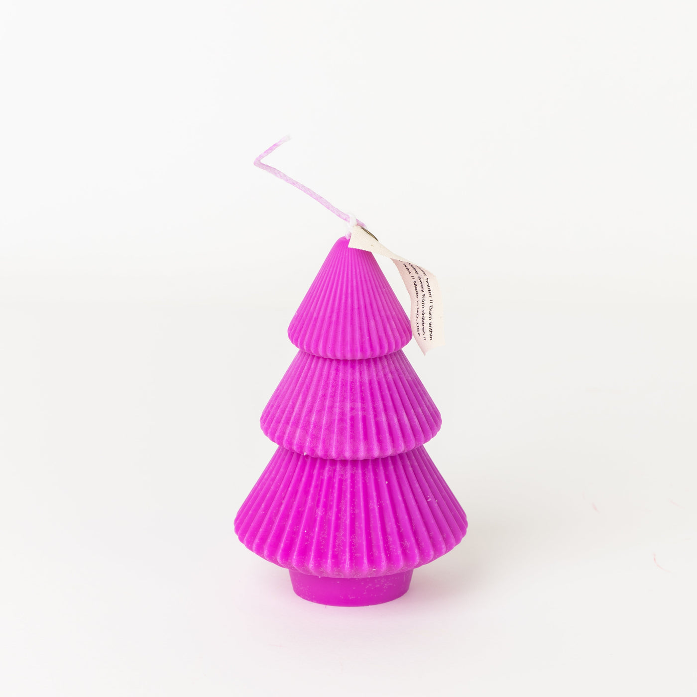 Ribbed Xmas Tree Candle