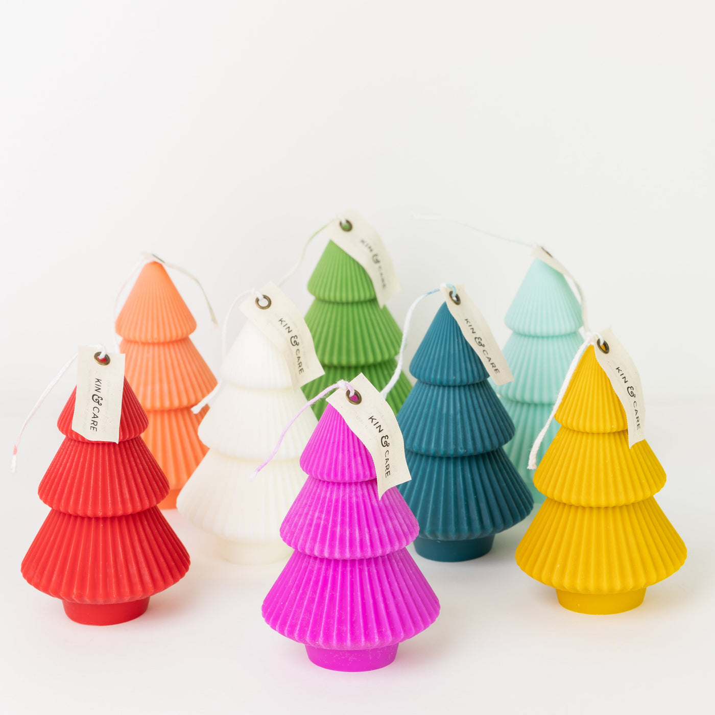 Ribbed Xmas Tree Candle