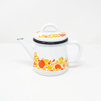 enamel turkish teapot colorful pattern unique stove safe dishwasher 