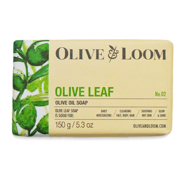 Olive & Loom Olive Leaf Olive Oil Soap all natural  fresh cleansing made in turkey softening 