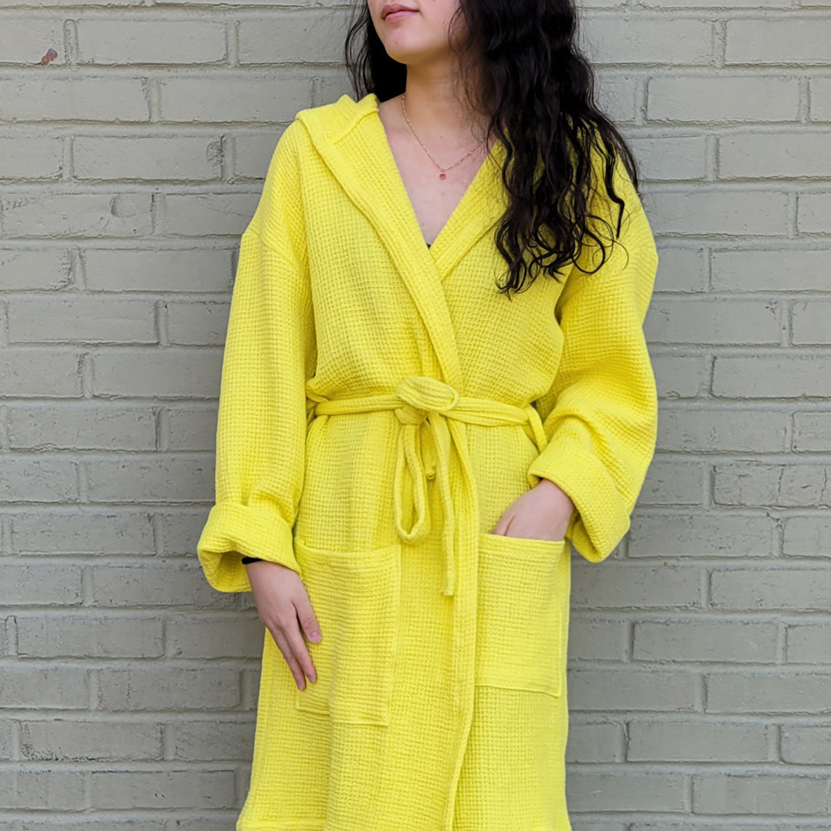 Hooded Waffle Robe