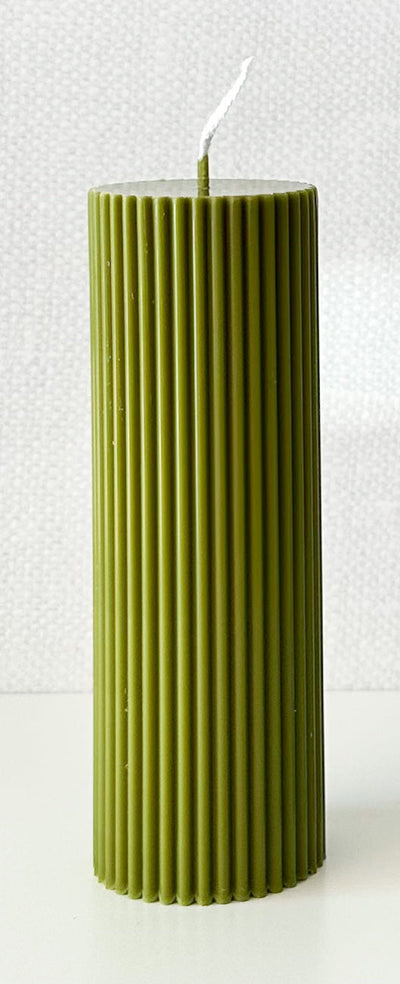 Pleated Candle - Tall Pillar