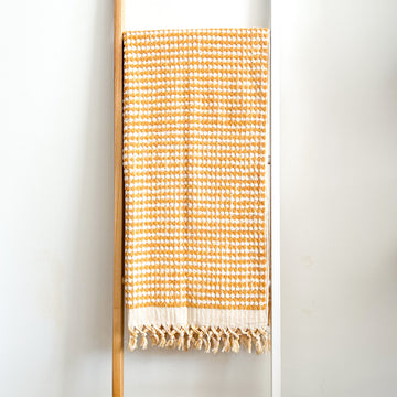 Marseille Dotted Towel - Mustard