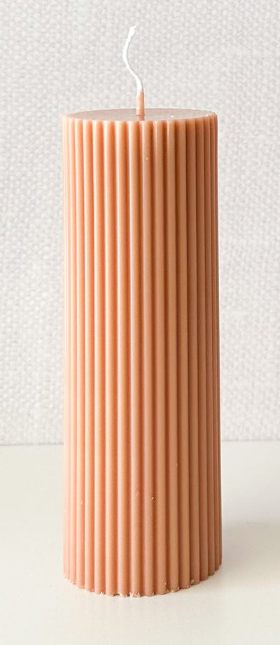 Pleated Candle - Tall Pillar
