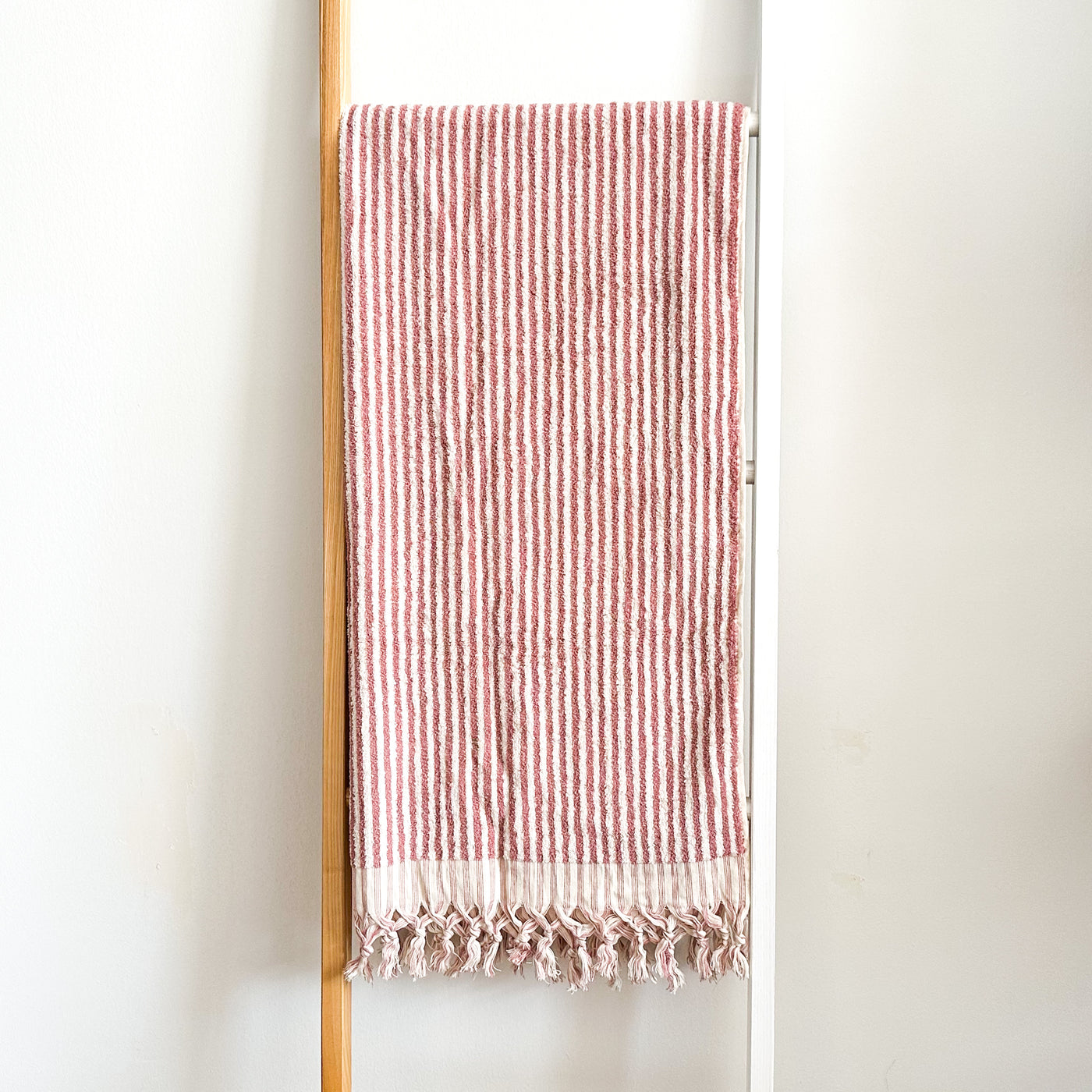 Marseille Stripe Towel - Blush