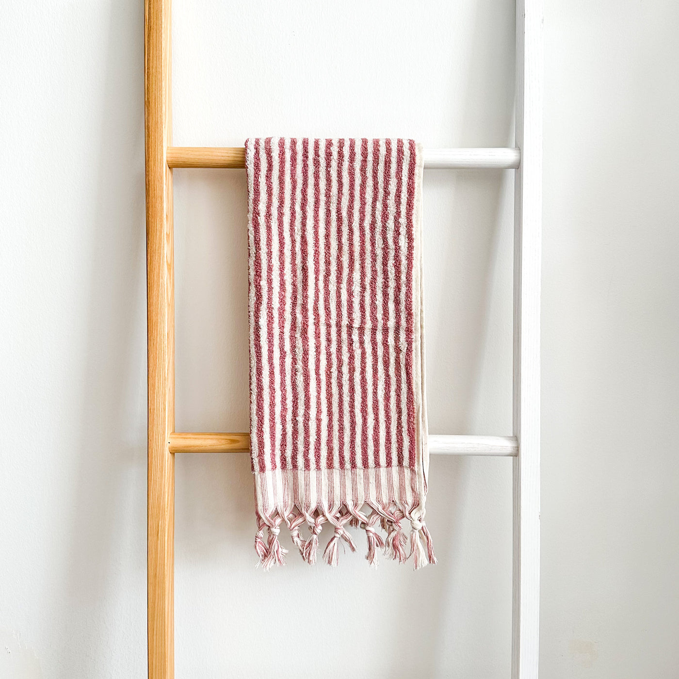 Marseille Stripe Towel - Blush