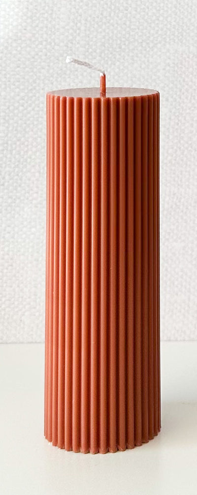 Pleated Candle - Tall Pillar