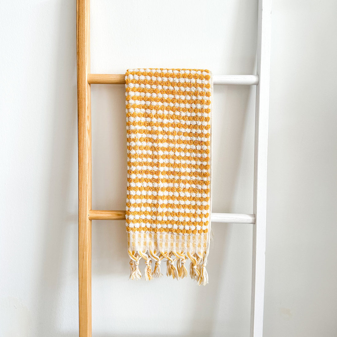 Marseille Dotted Towel - Mustard