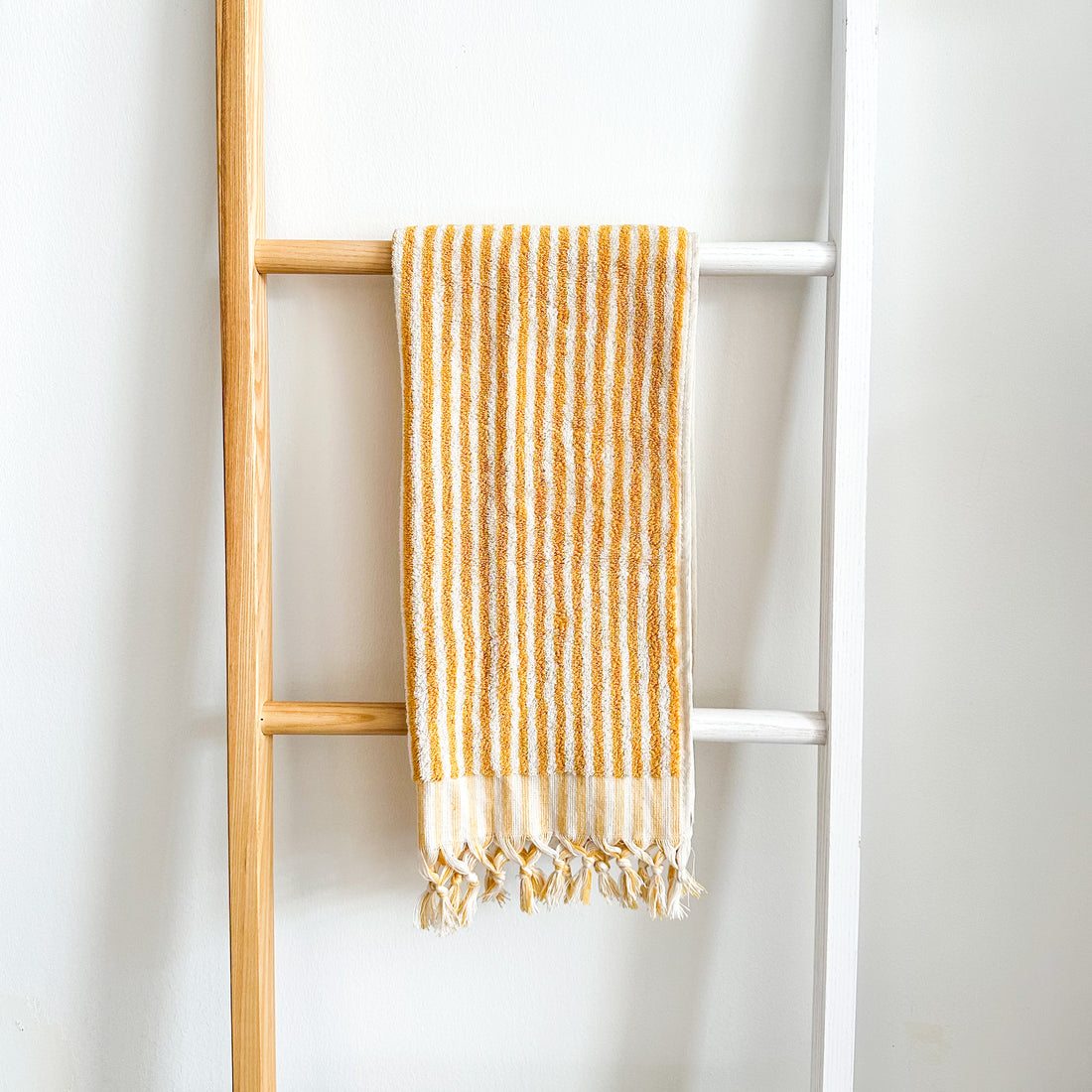 Marseille Stripe Towel - Mustard